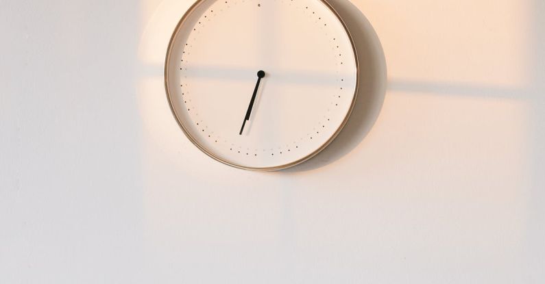 Early Retirement - Round White Analog Wall Clock at 10 10